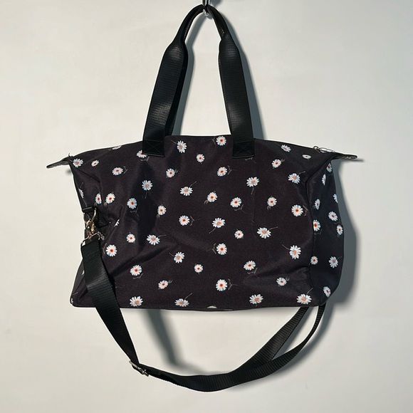 ALICE+OLIVIA Daisy Print Weekender Adjustable Strap Top Zip w Handle Duffle Bag - Picture 5 of 16